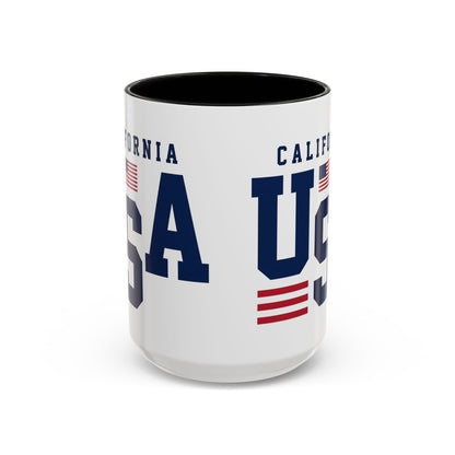 USA California Coffee Mug — Patriotic Accent 11/15oz