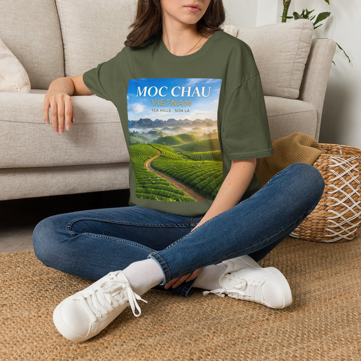 Moc Chau Vietnam Tee – Tea Hills of Son La Scenic Travel T-Shirt