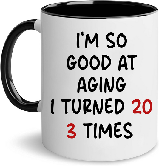 60th Birthday Gifts For Men, Gifts For 60 Year Old Man, Sixty 1966 Gift, Funny Birthday Gift, 60 Year Old Cup, Turning 60 Present Cup, 60th Birthday Coffee Mug for Wife, Sister, Daughter, Friend